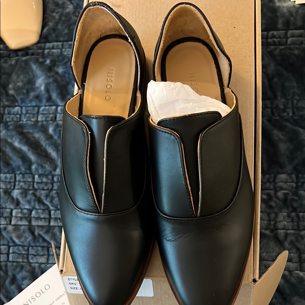 Nisolo Black Emma d’Orsay Oxford New